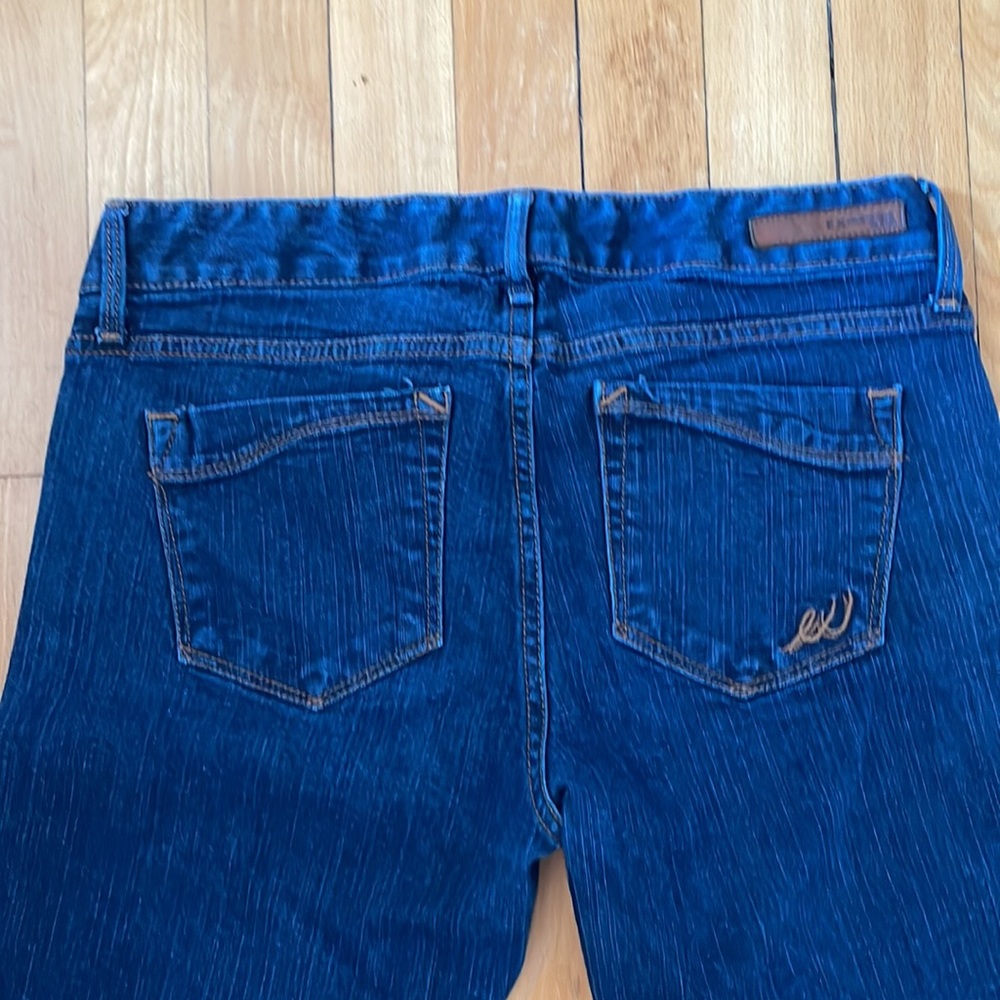 Express Stella Barely Boot Bootcut Dark Wash Low … - image 2